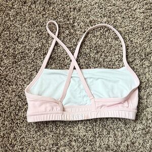Fleo Blush Pink Strappy Sports Bra